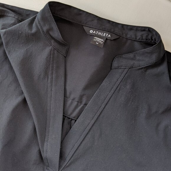 ATHLETA POPLIN TOP BLACK SZ.M NEW - Picture 7 of 9